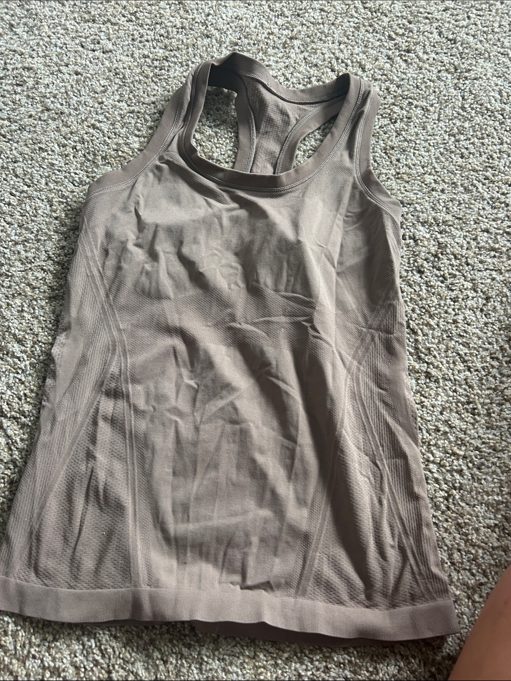 Women’s Athleta Seamless Racerback Tank Top - Taupe - Picture 2 of 2